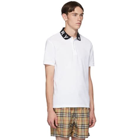 burberry logo intarsia polo shirt|Burberry intarsia.